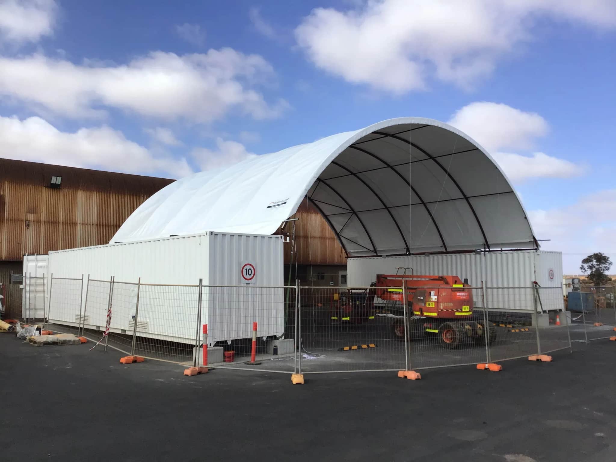 BHP Olympic Dam - Awning for Machine Parking