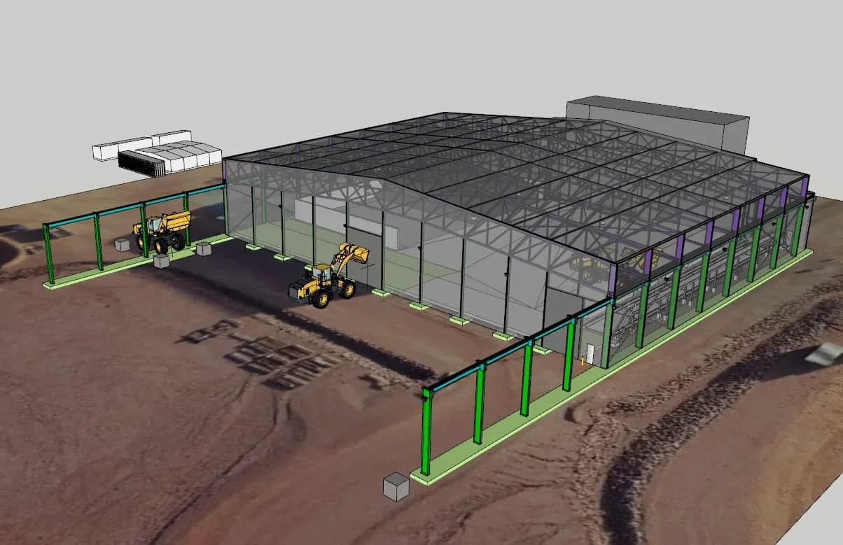 Copper Concentrate Storage Shelter Upgrade