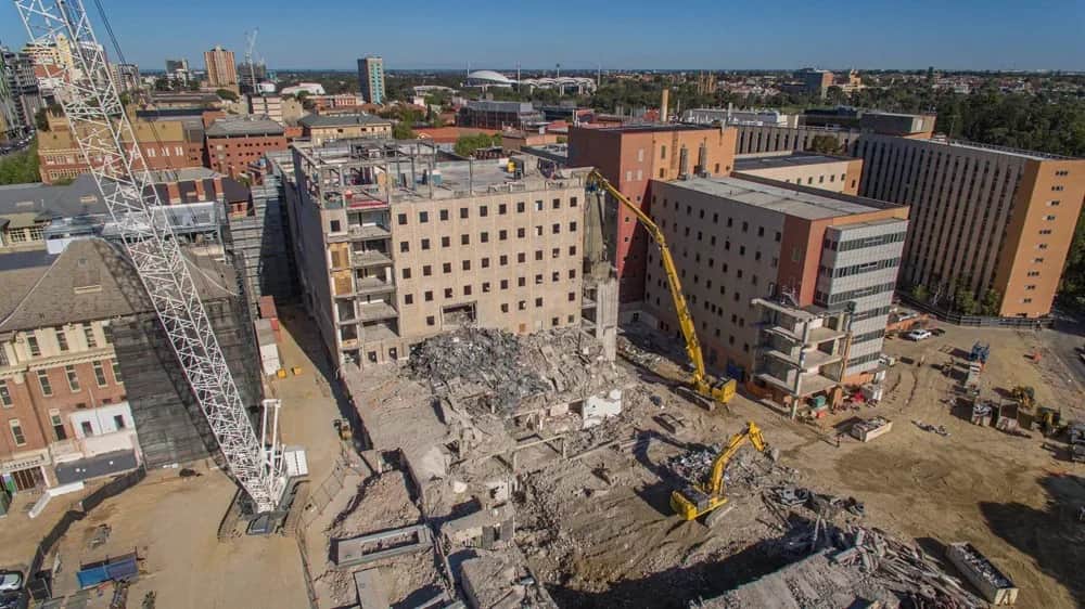 Old Royal Adelaide Hospital Demolition