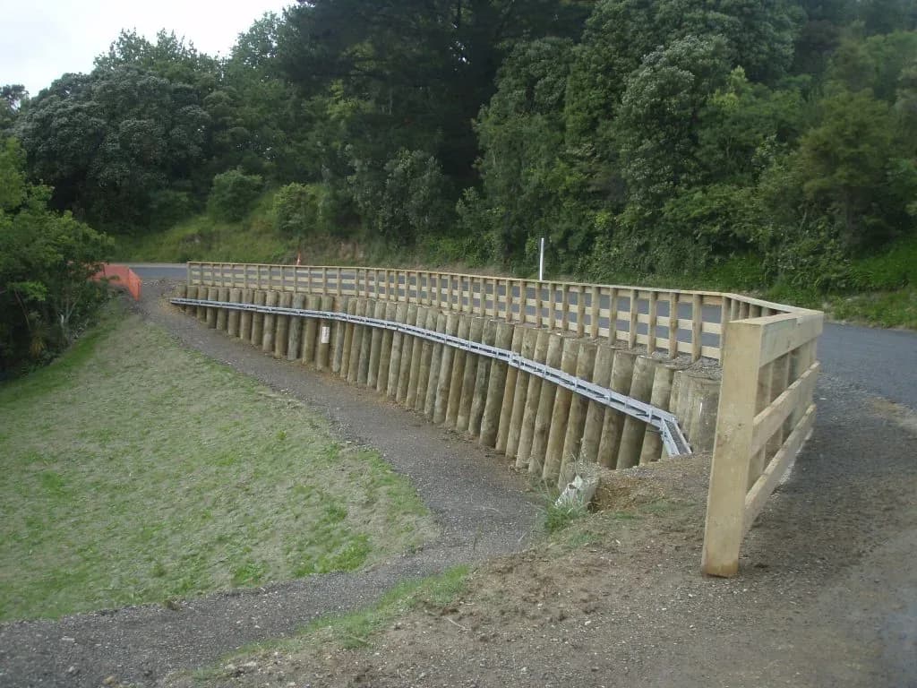 Kaiti Hill Plaza Retaining Wall