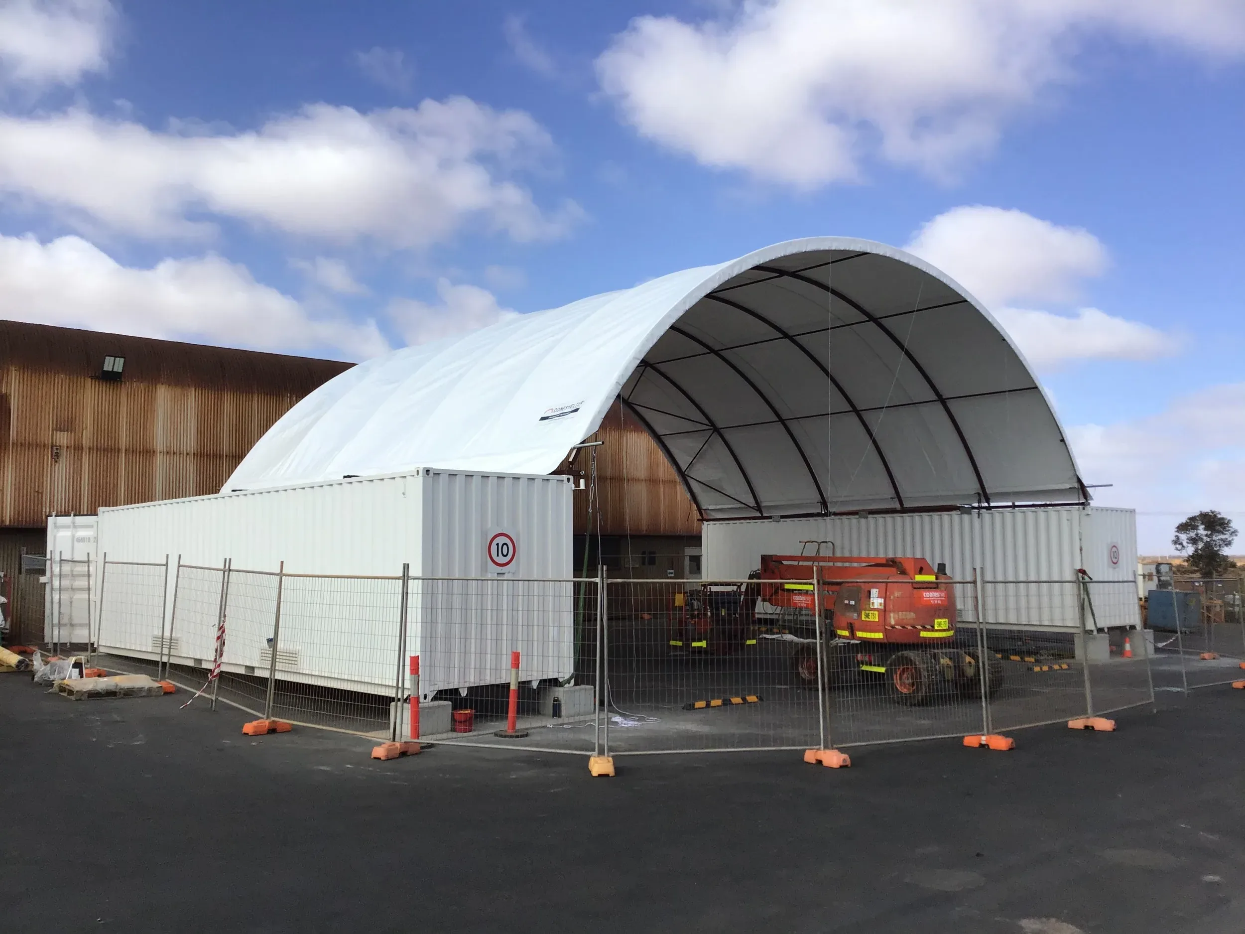 BHP Olympic Dam - Awning for Machine Parking