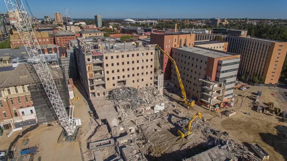 Old Royal Adelaide Hospital Demolition
